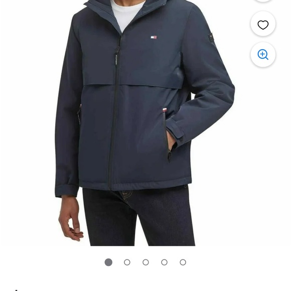 Tommy Hilfiger Other - ￼ Tommy Hilfiger navy blue mid-weight hooded jacket